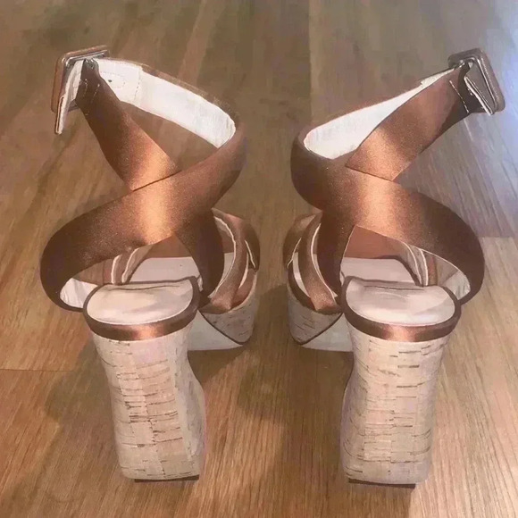 Si Rossi Satin Platform Sandal - Picture 11 of 15